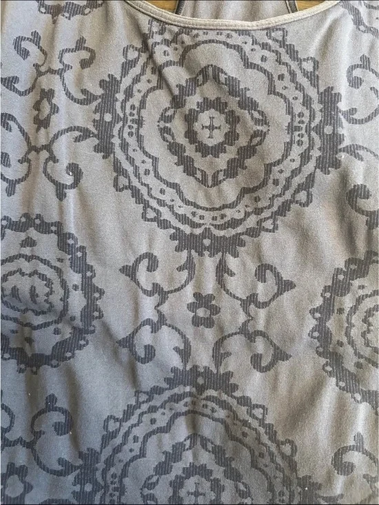 Zella Gray Medallion Racerback Tank - Picture 2 of 4